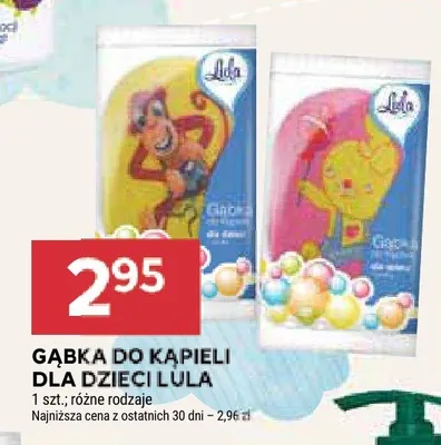 Gąbka do kąpieli dla dzieci promocja w Stokrotka