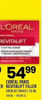 Krem L'Oreal Paris Revitalift Filler krem do twarzy 50 ml promocja w Drogerie Natura