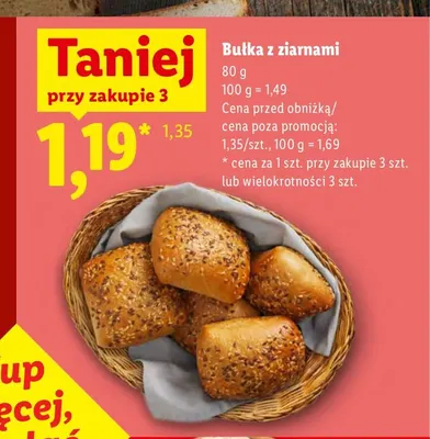 Bułka z ziarnami promocja w Lidl