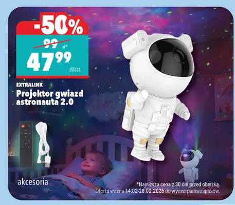 Projektor gwiazd astronauta 2.0 promocja w Biedronka Home