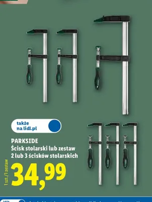 Ściski stolarskie Parkside 2-pak promocja w Lidl
