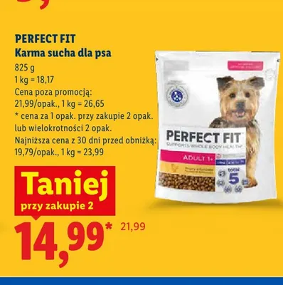 Karma sucha dla psa Perfect Fit Adult 1+ promocja w Lidl