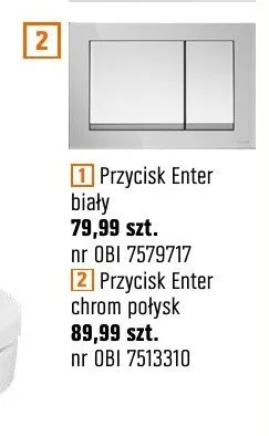 Przycisk Enter chrom połysk Cersanit nr OBI 7513310 promocja w OBI