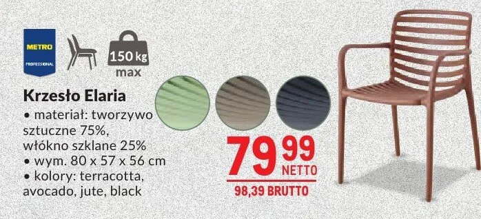 Krzesło Elaria promocja w Makro