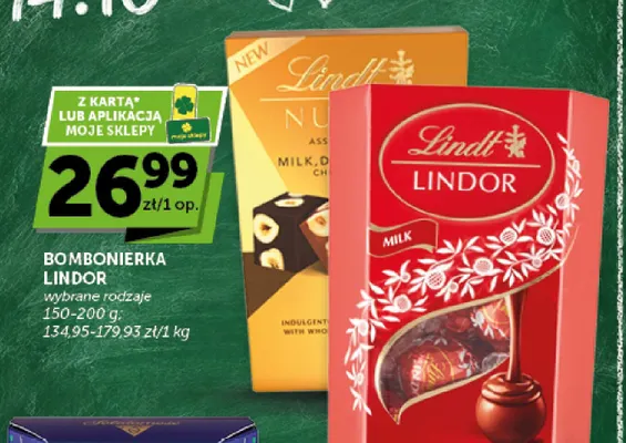 Bombonierka Lindor Milk Lindt promocja w Euro Sklep