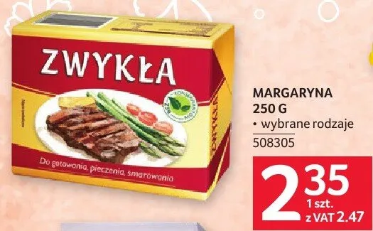 Margaryna Zwykła 250 g promocja w Selgros