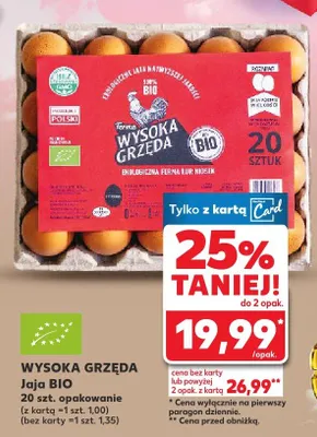 Jaja BIO 20 szt. promocja w Kaufland