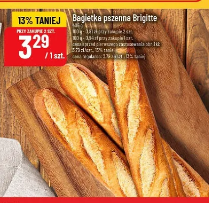 Bagietka pszenna Brigitte promocja w POLOmarket