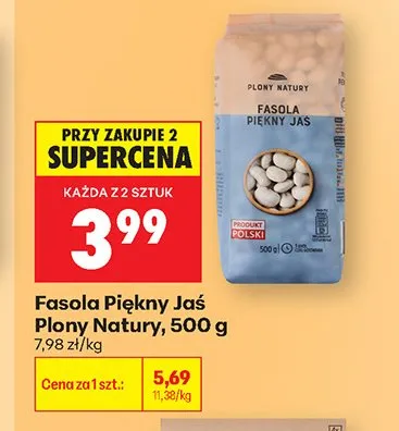 Fasola Piękny Jaś Plony Natury promocja w Biedronka
