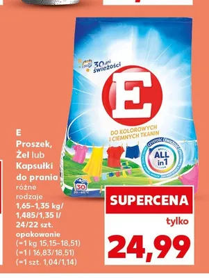 Żel do prania E promocja w Kaufland