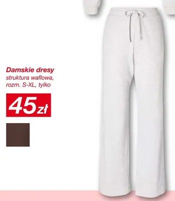 Damskie dresy struktura waflowa KiK promocja w KiK
