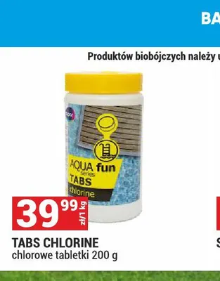 Chlorowe tabletki Tabs Chlorine Aqua Fun promocja w Merkury Market