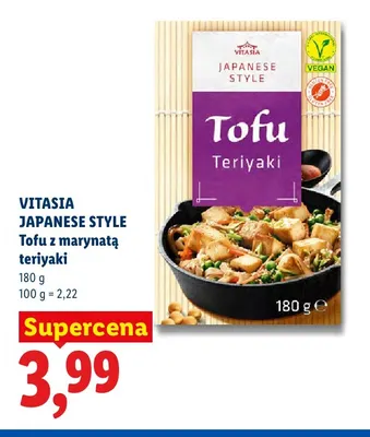 Tofu z marynatą teriyaki Vitasia Japanese Style promocja w Lidl