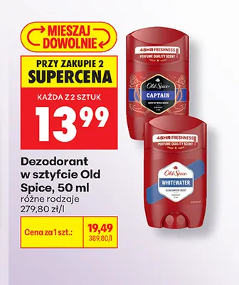 Dezodorant w sztyfcie Old Spice Whitewater promocja w Biedronka