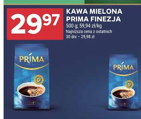 Kawa mielona Prima Finezja promocja w Stokrotka