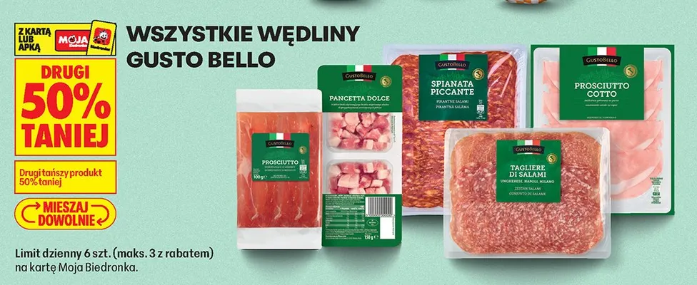 Boczek Pancetta Dolce Gusto Bello promocja w Biedronka