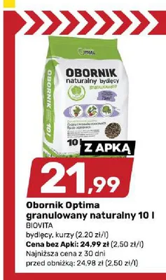 Obornik Optima granulowany naturalny Biovita promocja w Bricomarche