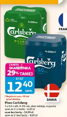 Piwo Carlsberg promocja w Auchan