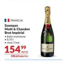 Wino musujące Szampan Moët & Chandon Brut Impérial biały wytrawny promocja w Makro