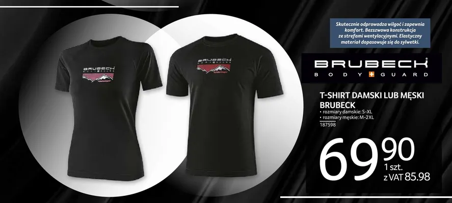 T-shirt damski Brubeck promocja w Selgros