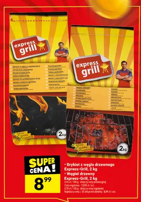 Brykiet z węgla drzewnego Express-Grill promocja w Twój Market