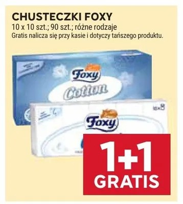 Chusteczki Foxy promocja w Stokrotka