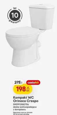 Kompakt WC Orinoco Crespo promocja w Castorama