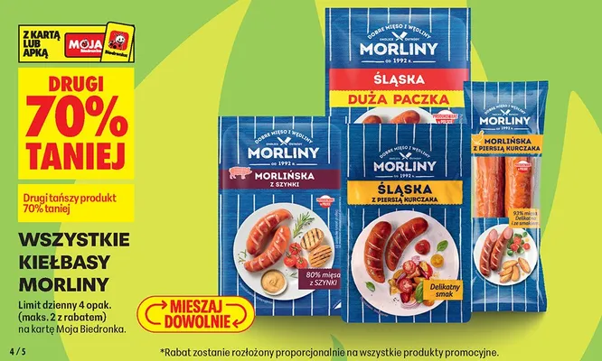 Kiełbasa Morliny promocja w Biedronka