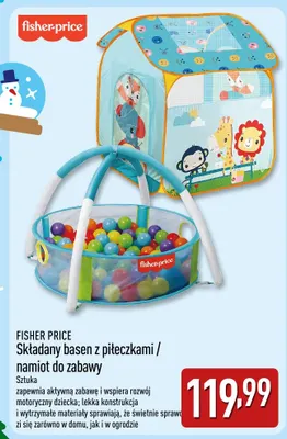 Składany basen z piłeczkami Fisher-Price promocja w Aldi
