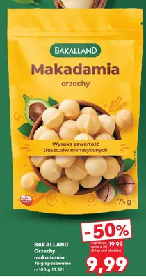 Orzechy makadamia Bakalland promocja w Kaufland
