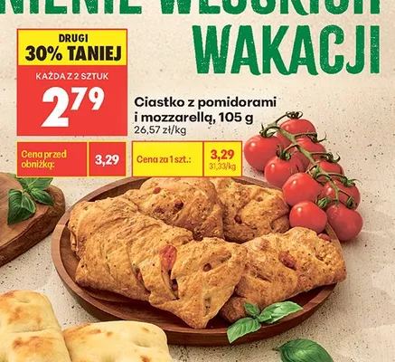 Ciastko z pomidorami i mozzarellą promocja w Biedronka