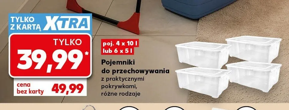 Pojemniki do przechowywania 4-pak promocja w Kaufland