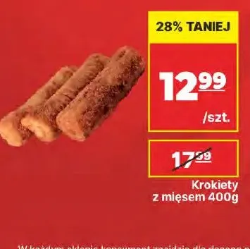 Krokiety z mięsem promocja w API Market