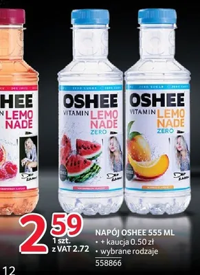 Napój Oshee Lemonade 555 ml + kaucja 0.50 zł wybrane rodzaje promocja w Selgros