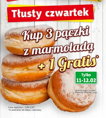 Pączek Tłusty czwartek z marmoladą promocja w Prim Market