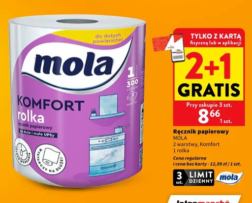 Ręcznik papierowy Mola Komfort promocja w Intermarche