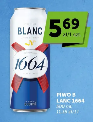 Piwo Blanc 1664 promocja w Groszek