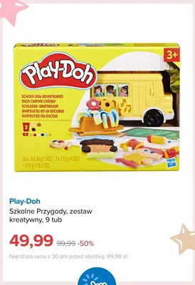 Szkolne Przygody zestaw kreatywny 9 tub Play-Doh promocja w Smyk