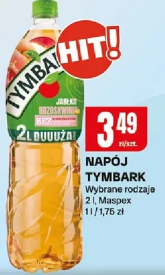 Napój Tymbark wybrane rodzaje promocja w Chorten