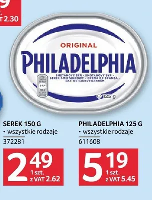 Serek twarogowy Philadelphia Original promocja w Selgros