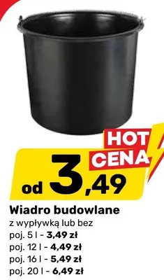 Wiadro budowlane promocja w Bricomarche