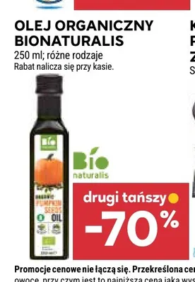Olej organiczny Bionaturalis promocja w Stokrotka