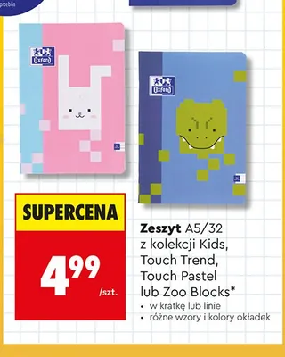 Zeszyt Oxford A5/32 Touch Pastel promocja w Biedronka