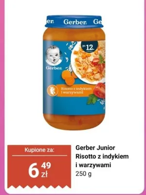 Obiadek Risotto z indykiem i warzywami Junior promocja w Biedronka
