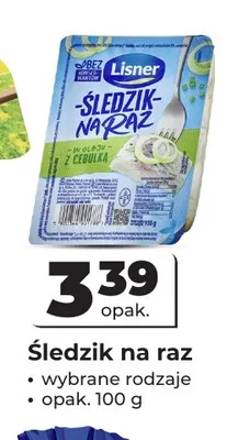 Śledzik na raz Lisner promocja w Odido