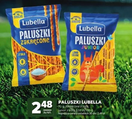 Paluszki Zakręcone z solą Lubella promocja w Stokrotka