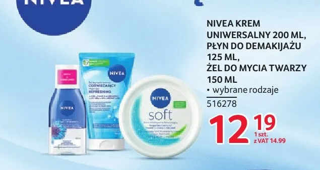 Płyn do demakijażu Nivea promocja w Selgros