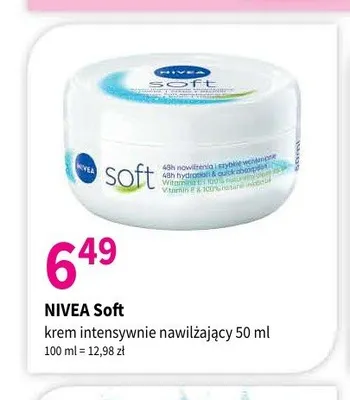 Krem intensywnie nawilżający Nivea Soft promocja w Drogerie Polskie