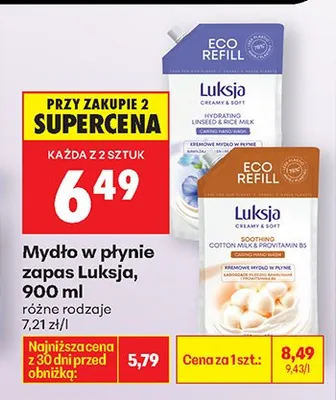 Mydło w płynie zapas różne rodzaje promocja w Biedronka