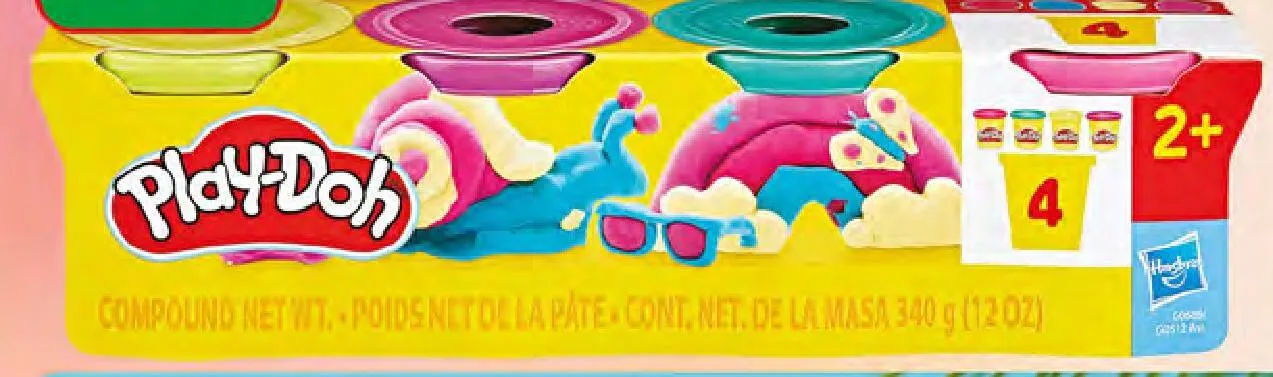 Ciastolina Play-Doh 4-pak promocja w Dino